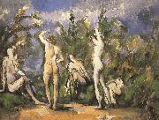 were five men and Bath Paul Cezanne